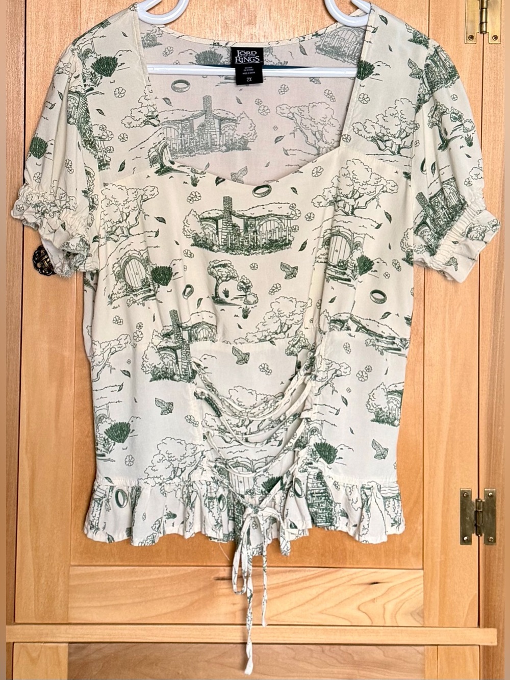Hot Topic Lord Of The Rings Corset Top